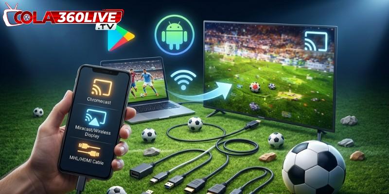 Cách kết nối điện thoại với TV hệ điều hành Android