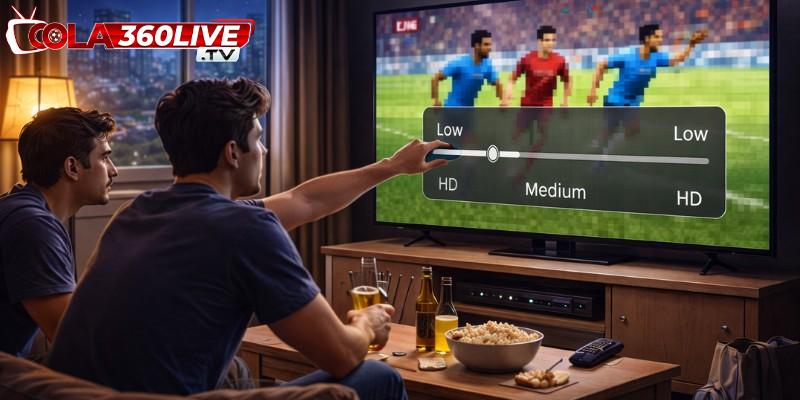 Giảm độ phân giải khi theo dõi video trực tiếp