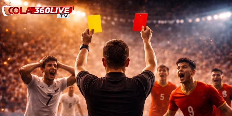 Tìm hiểu về luật thẻ vàng thứ 2 trong bóng đá