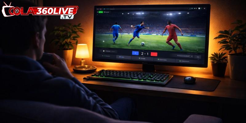 Ưu tiên kết hợp với đèn bàn để tăng trải nghiệm khi xem bóng đá ban đêm
